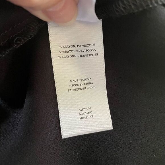 RAILS Women's Black Lottie Slip Dress Size Medium Strappy Back Satin Finish NWT - Picture 11 of 11